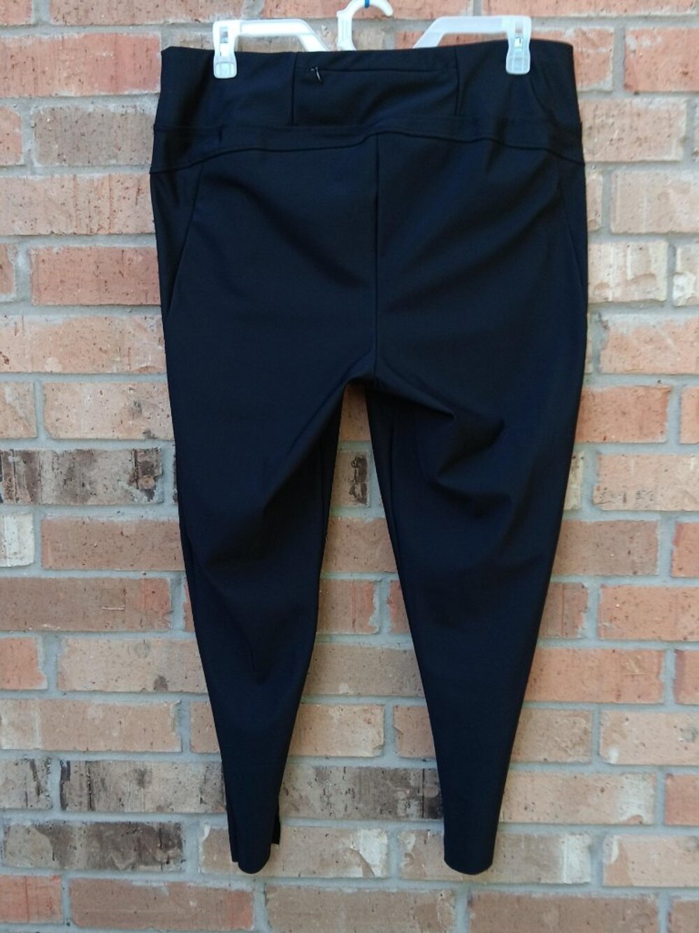 Member's Mark Womens City Pull On Pants Crop Raw Hem Stretch Black Size XXL - Picture 4 of 9